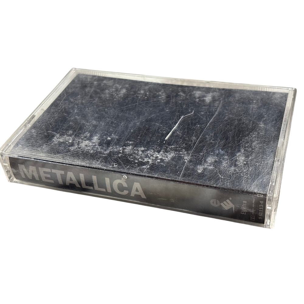 METALLICA - BLACK ALBUM CASSETTE TAPE 1991 ELEKTRA records